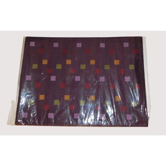 Pampered Chef Tiles Placemats Set of 2 Reversible Purple Cotton NEW Sealed - Picture 5 of 6